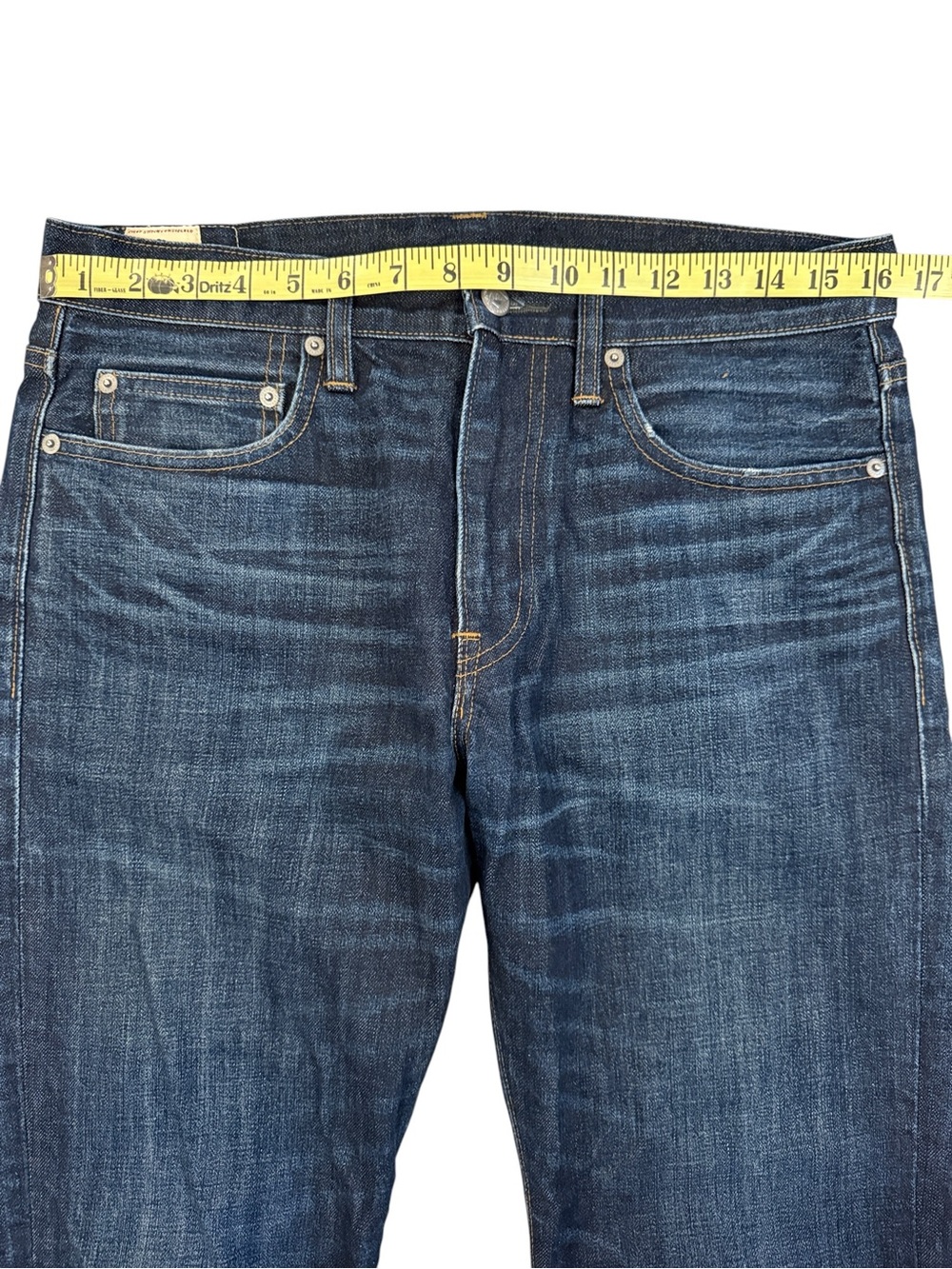 J Crew 770 Straight Jeans 31x30 Fits 32x28 Kaihara Denim Dark Blue Wash Stretch - Picture 10 of 15